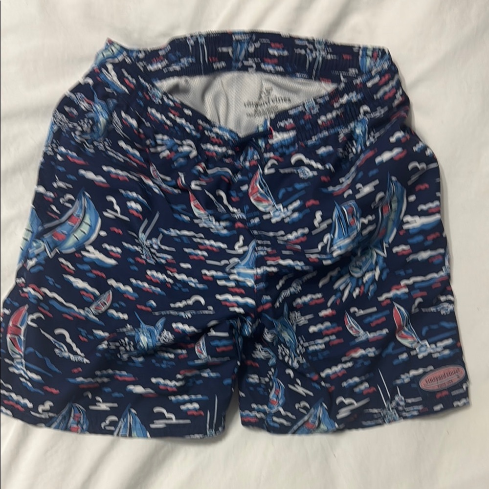 Vineyard Vines Nautical Print Swim Shorts